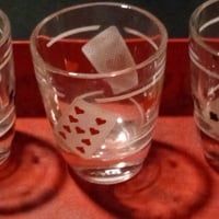 Gallery image 3 for Hearts & Spades Playing Card Shotglasses, Set of 5