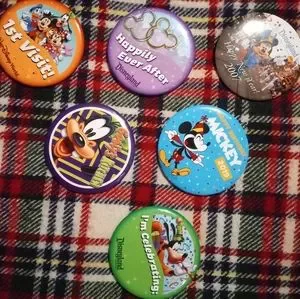 Gallery image 1 for Disney Parks Celebration Buttons, Bundle of 6