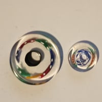 Gallery image 1 for Set of 2 Handcrafted Glass Disc Beads