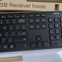 Gallery image 3 for Arteck HW192 Stainless Steel 2.4G USB Wireless Keyboard