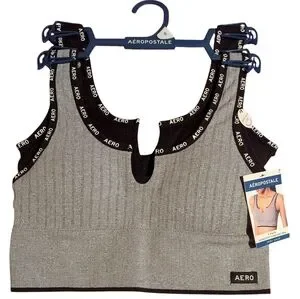 AEROPOSTALE 2-PACK SEAMLESS SPORTSBRAS