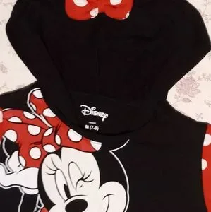 Gallery image 1 for Minnie Mouse Hoodie w/Mouse Ears & Bow