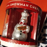 Gallery image 4 for Williams-Sonoma Snowman Chefs Holiday Ornament Set