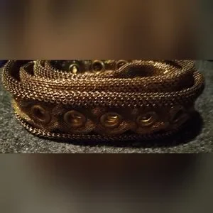 Gallery image 1 for Vintage Sand Castle Metal Mesh Belt