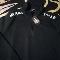 Gallery image 1 for Michael Kors 1/4 Zip Logo Pullover, Large