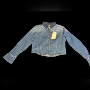 Gallery image 1 for Love Trends 2-Piece Denim Jacket/Shorts Outfit
