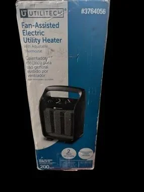 Gallery image 2 for Utilitech 1500 Watt Fan Assisted Electric Utility Heater