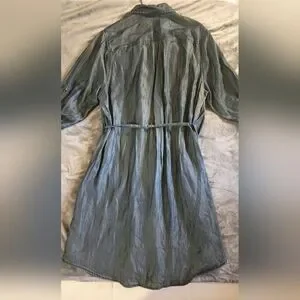 Gallery image 2 for Ava & Viv Denim Shirtdress, 1X