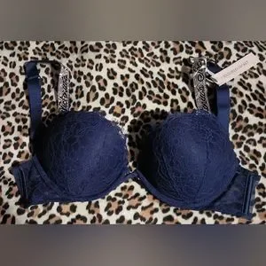 Gallery image 1 for Victoria's Secret Bombshell Push-Up & Garter Set