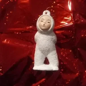 Gallery image 1 for Kissing Snowbaby Holiday Ornament