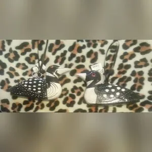 Loon Ornaments, Set of 2