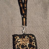 Gallery image 2 for Disney It's All About Mickey Lanyard Fast Pass Ticket Holder