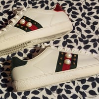 Gucci Ace Studded Leather Sneaker
