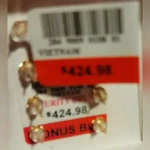 Gallery image 3 for 10K Gold and CZ Earrings, Set of Four Pair
