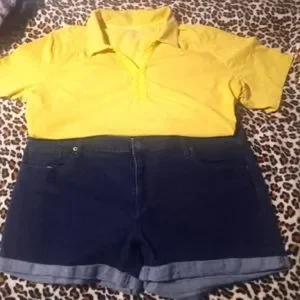 Plus Size Women's T-shirt/Shorts Combo, 2X
