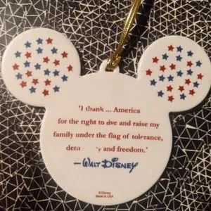 Gallery image 1 for Disney Holiday Ornament, Mickey Mouse Patriotic Ears- RARE