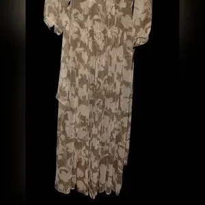 Gallery image 2 for Calvin Klein 3/4 Sleeve Maxi Dress, Size 4