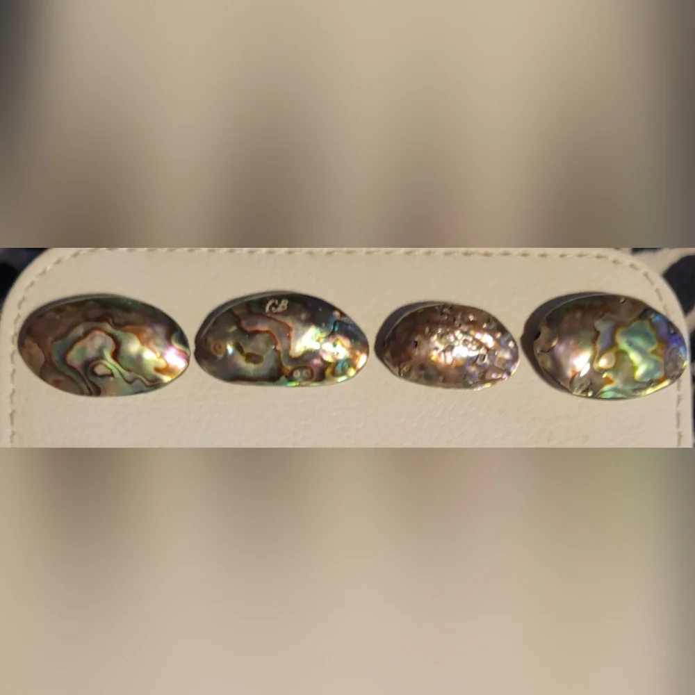 Abalone Beads, Set of 4