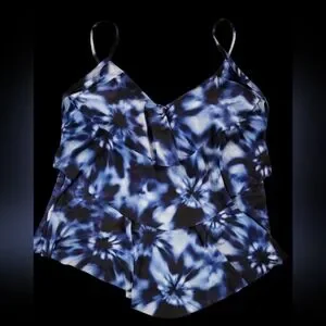 Aqua Green Bathing Suit Top, Womens Large