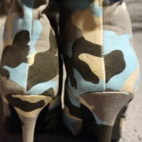 Gallery image 4 for FashionNova Boot Camp Knee High Camo Boots w/Drawstring