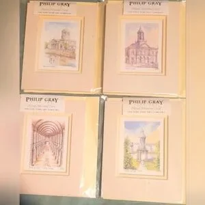 Philip Gray Set of 4 Vintage FrameCards