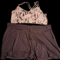 Marika Plus Size Womens Sports Bra & Shorts Combo