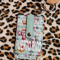Robin Ruth Card Holder Keychain featuring Puerto Rico