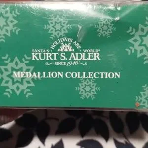 Gallery image 2 for Kurt S. Adler Medallion Collection Santa Ornament