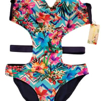 Miss Linda One Piece Swimsuit Size 8/10 Medium