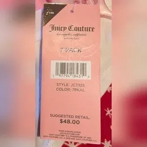 Gallery image 2 for Juicy Couture Bundle of Panties/Underwear, Size XL
