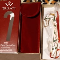 Wallace Gold Plated Candy Holiday Ornament, 2021