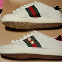 Gallery image 2 for Gucci Ace Studded Leather Sneaker