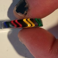 Gallery image 2 for Set of 2 Handcrafted Glass Disc Beads