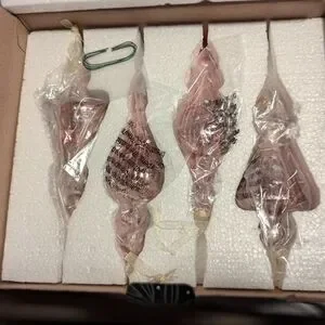 KI Store Mercury Glass Christmas Ornaments