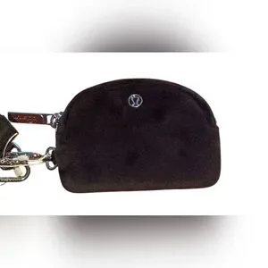 Gallery image 2 for Lululemon Dual Pouch Wristlet Black Velvet