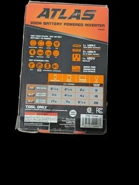 Gallery image 1 for Atlas 300W Battery Powered Inverter