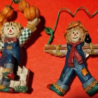 Gallery image 2 for Papel Giftware Set of 2 Scarecrow Pins