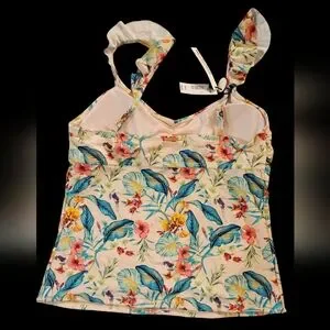 Gallery image 2 for Wallflower Tropical Floral Print Bikini Top