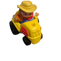 Fisher Price Little People Farmer Jed 2007 & Field Tractor