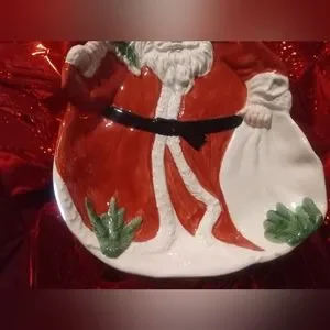 Gallery image 2 for OCI Fitz & Floyd German Santa Serving Plate