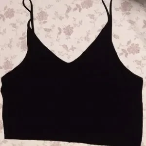 Mango Crop Top w/Spaghetti Straps, Large