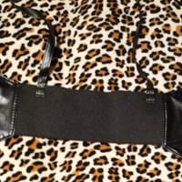 Gallery image 1 for Faux Leather Bralette, Extra Small
