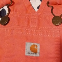 Gallery image 1 for Carhartt Babygirl Overall Bibs, 3 Months