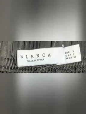 Gallery image 1 for BLENCA Silky Black Pajama Shorts, Small