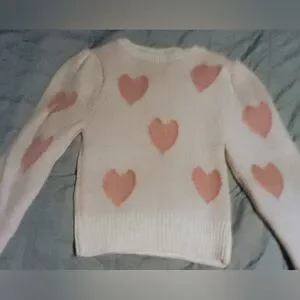 Miss Selfridge Heart Sweater