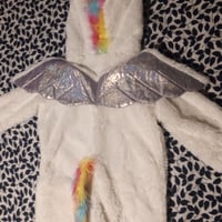 Gallery image 3 for Unicorn Onesie Costume w/Hood, Size 4/5