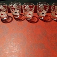 Gallery image 2 for Hearts & Spades Playing Card Shotglasses, Set of 5