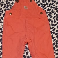 Carhartt Babygirl Overall Bibs, 3 Months