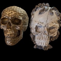 Halloween Decor Set of Decorative Skulls