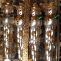 Gallery image 2 for Snowmen Icicle Ornaments, Set of 8